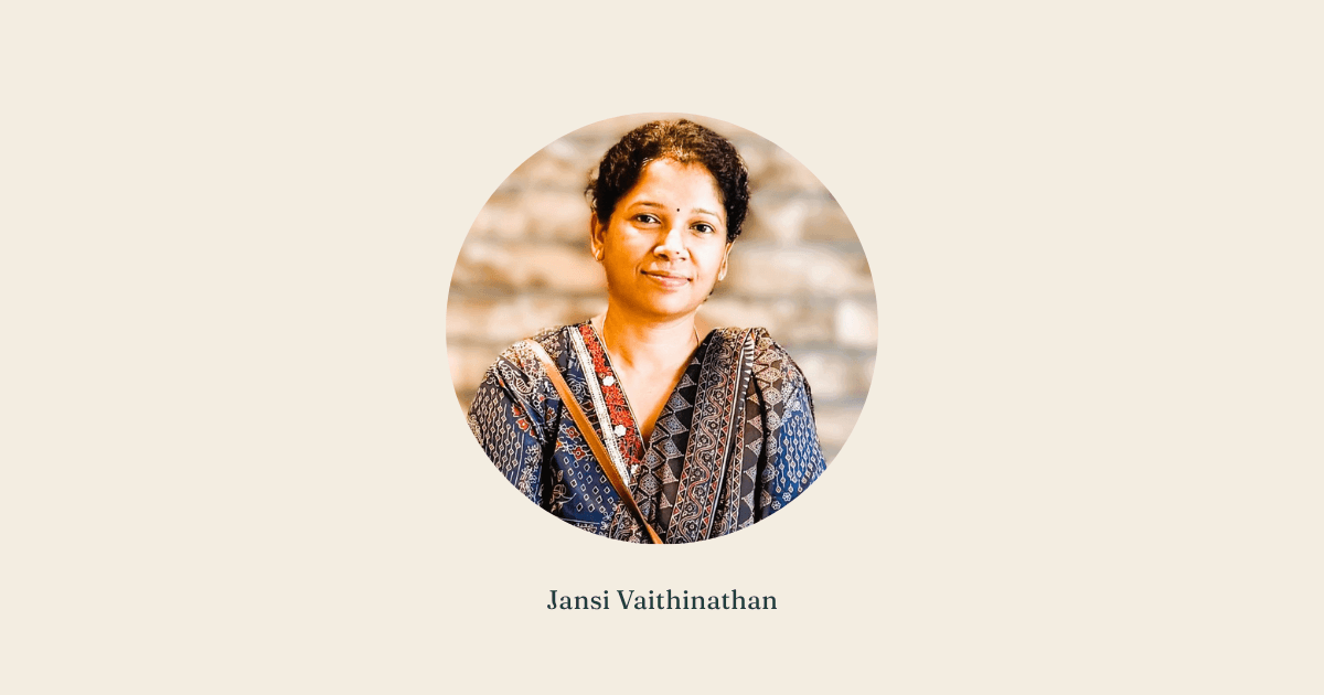 Jansi Vaithinathan - ICCDP certified career counsellor