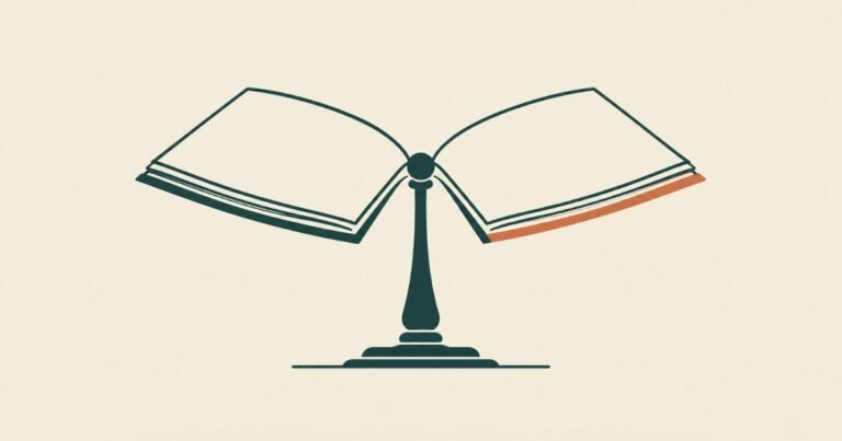 An open book shaped like a balance scale, illustrating how to get into a national law university through reading and reasoning.